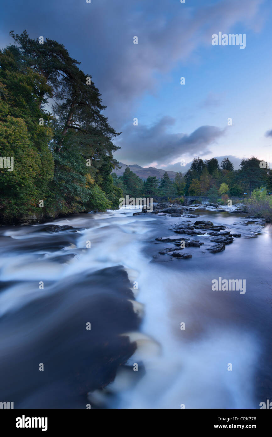 Le Cascate di Dochart, Killin, Perthshire Scozia Scotland Foto Stock