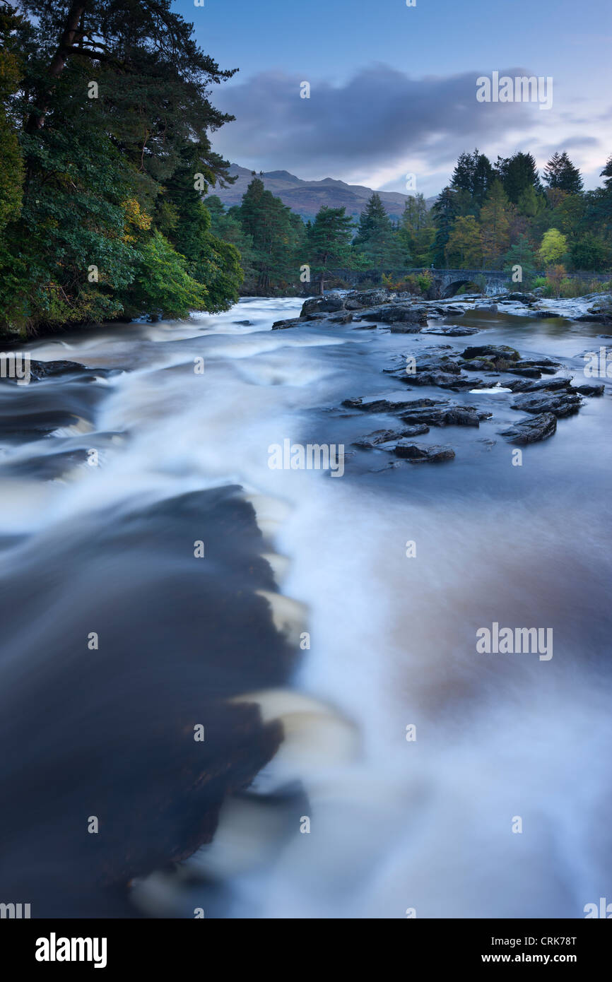 Le Cascate di Dochart, Killin, Perthshire Scozia Scotland Foto Stock