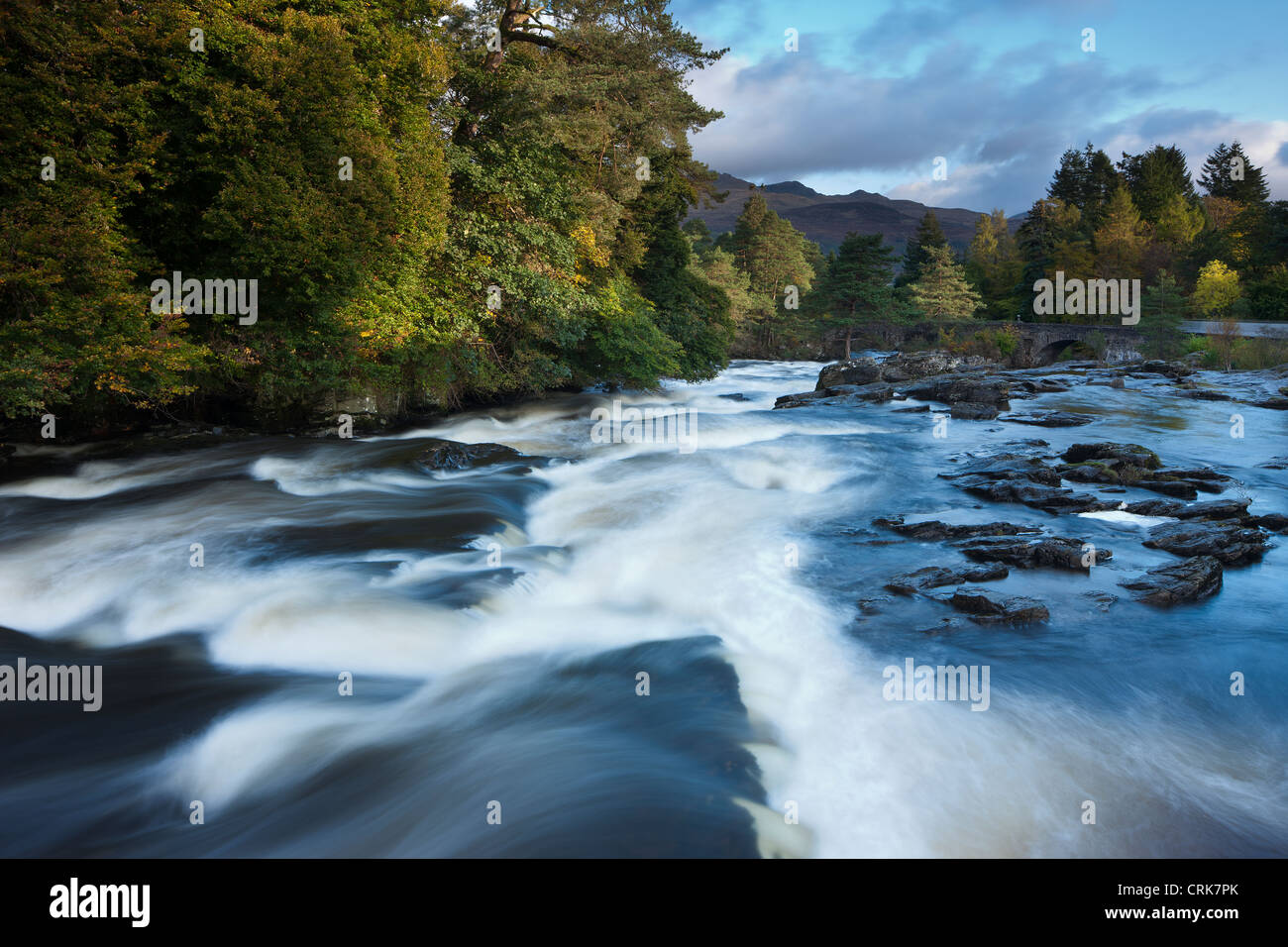 Le Cascate di Dochart, Killin, Perthshire Scozia Scotland Foto Stock