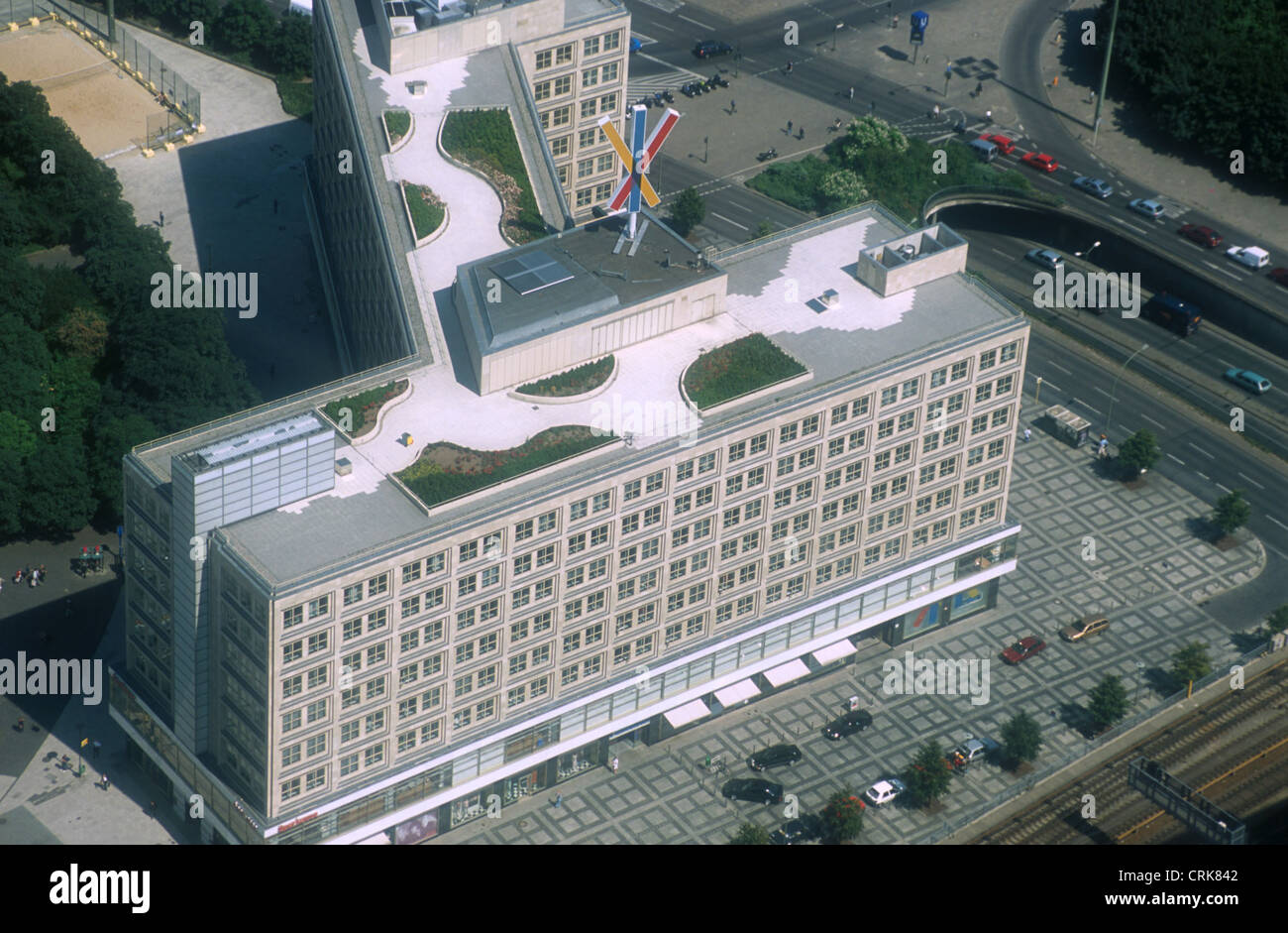 La Banca centrale di Berlino con il logo Foto Stock