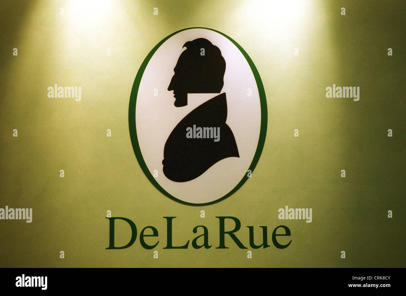 Logo della società De La Rue Foto Stock