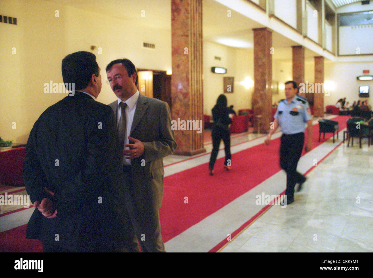 MPs in una sala del parlamento turco Foto Stock