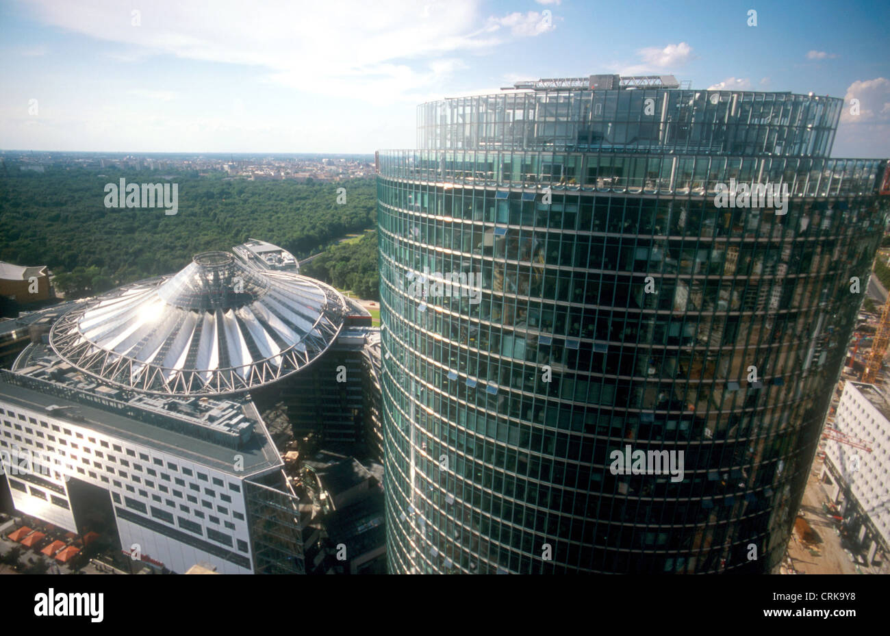 Sony Tower e il Sony Center am Potsdamer Platz di Berlino Foto Stock