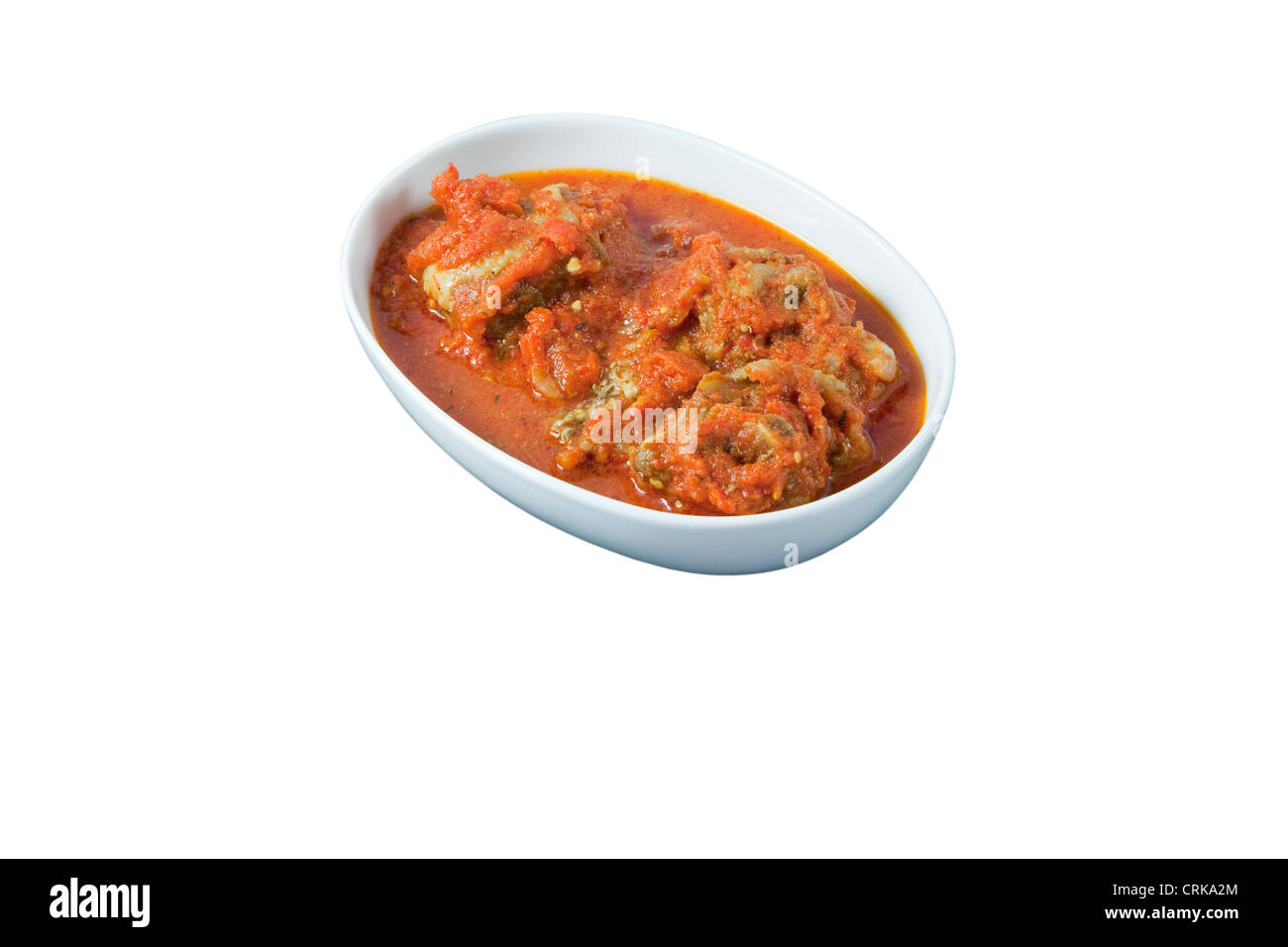 Spezzatino di pollo West African ricetta Foto Stock