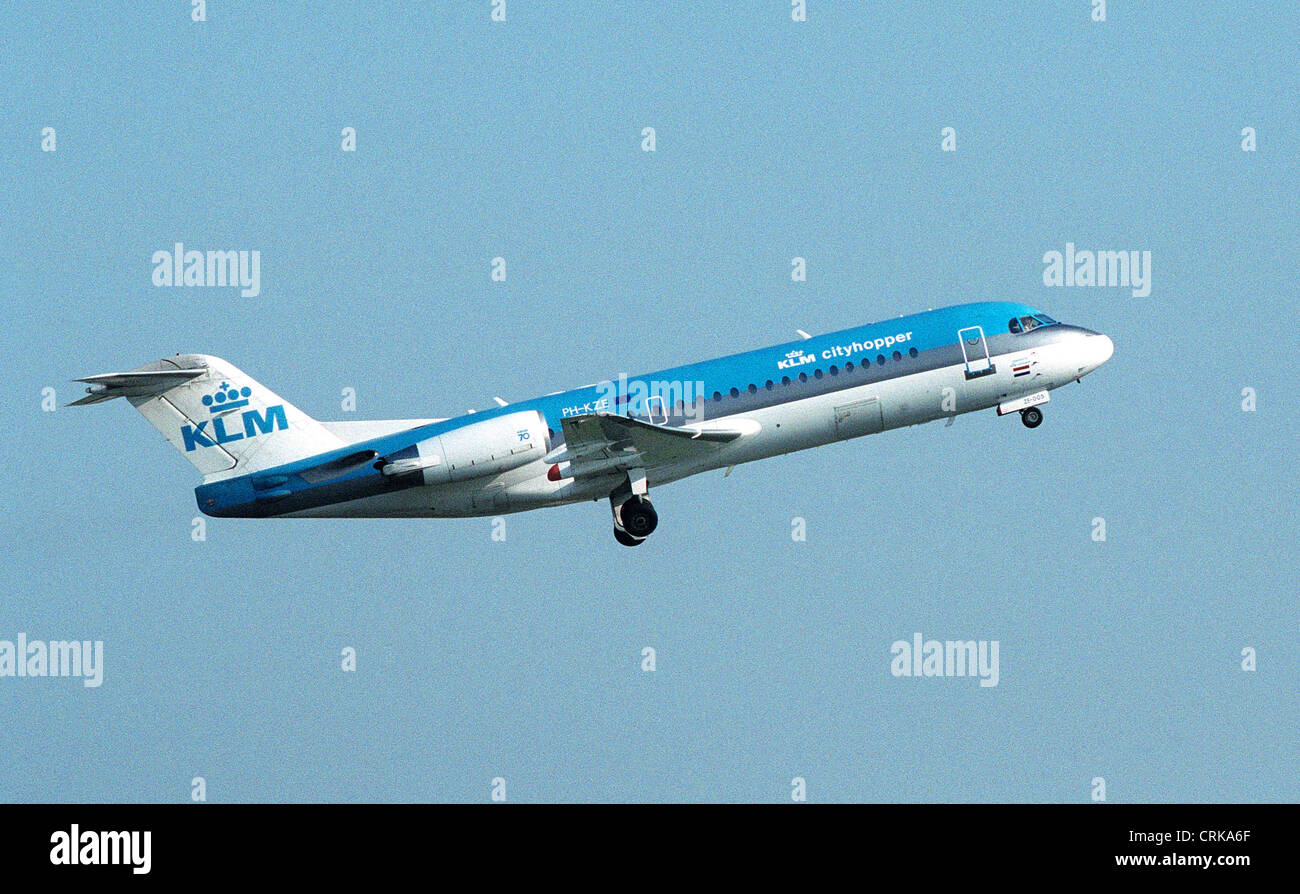 KLM aerei in partenza da Berlino-Tegel Foto Stock