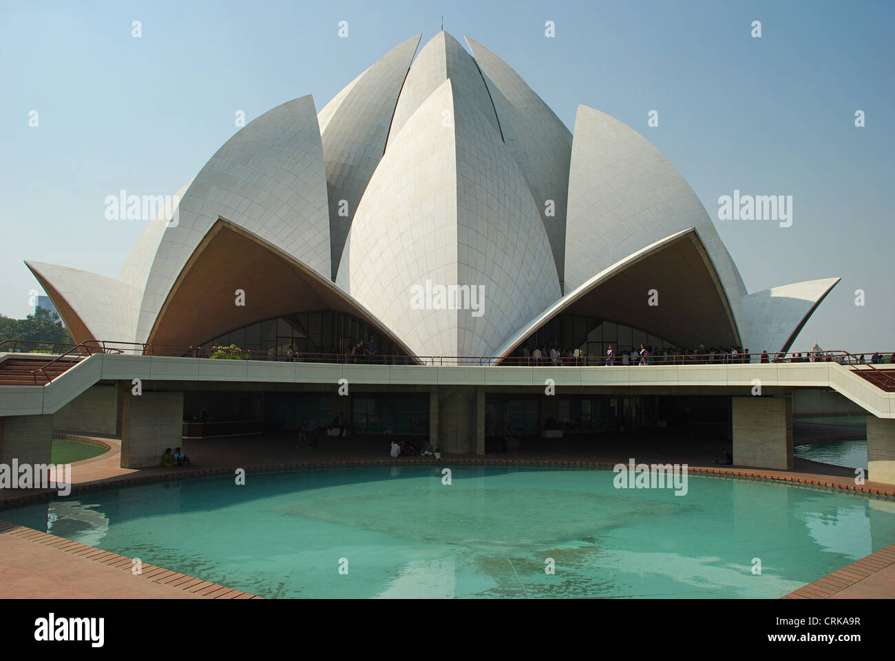 Bahai casa di culto noto anche come Tempio di Loto Foto Stock