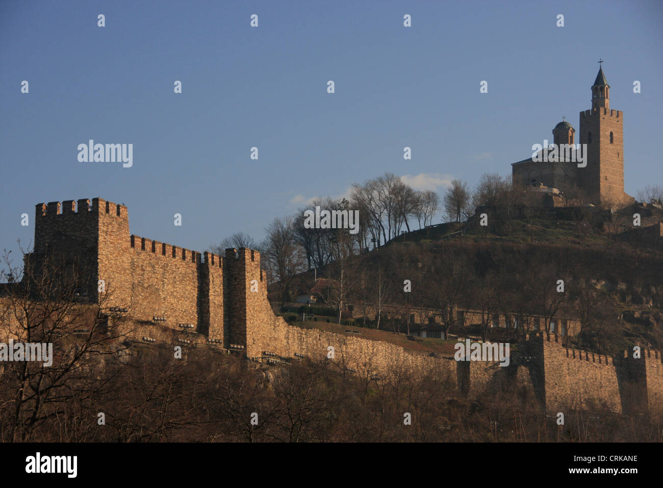 Tsarevets fortezza medievale, Veliko Tarnovo, Bulgaria Foto Stock