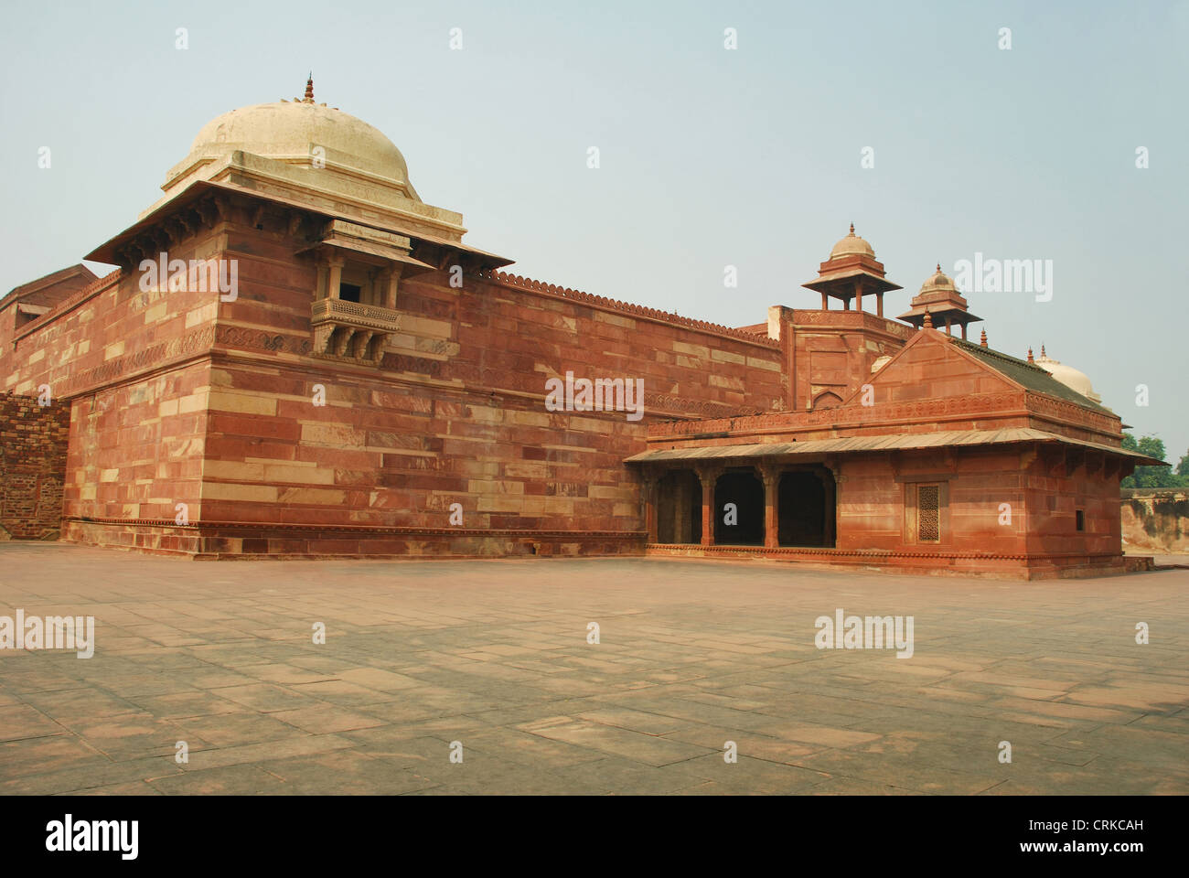 Vista esterna di Jodha Bai ( Akbar la moglie ) palace. È il più grande e più importante parte di Imperial harem. Foto Stock