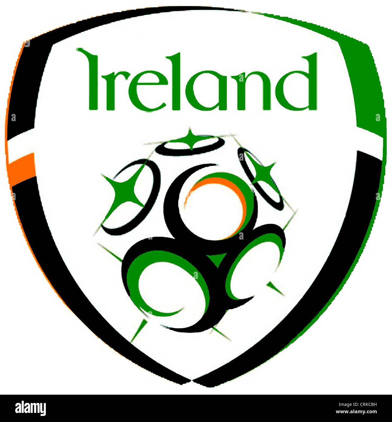 Logo della Irish Football Association FAI e la squadra nazionale. Foto Stock