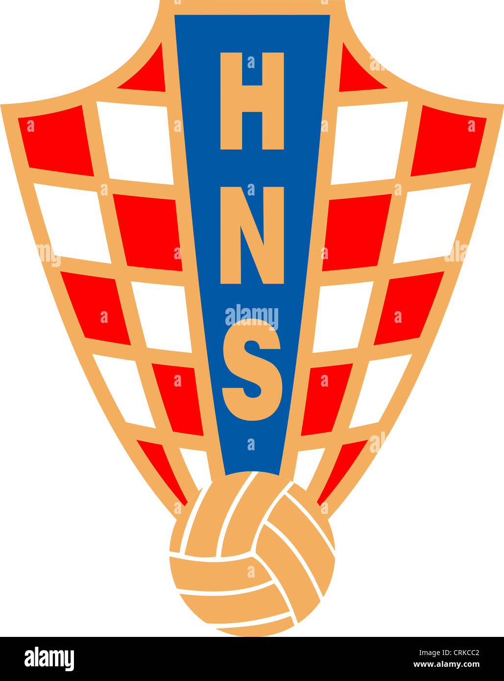 Il Logo Della Federazione Di Calcio Croata Hrvatski Savez Nogometri Hns E La Squadra Nazionale Croazia Foto Stock Alamy