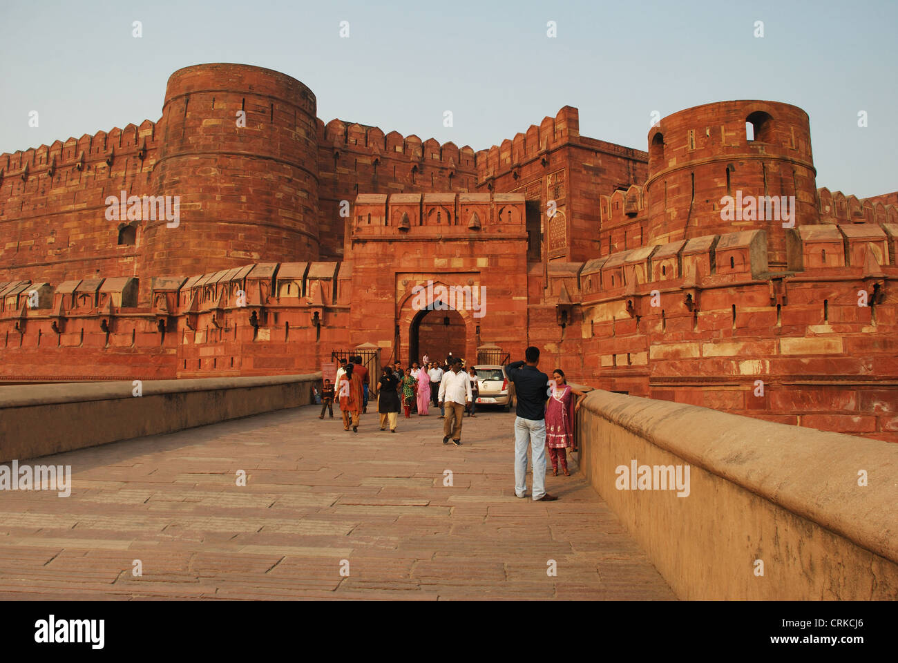 Amar Singh Gate, la porta del sud è stata originariamente noto Akbar Darwaja, Agra, Uttar Pradesh, India Foto Stock