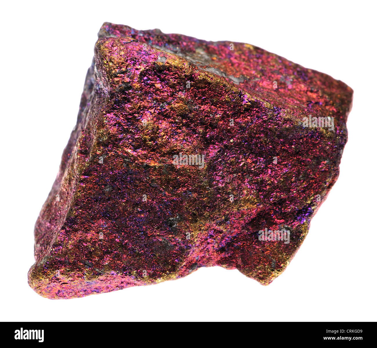 Calcopirite / Peacock's Ore. (importante minerale di rame) Foto Stock