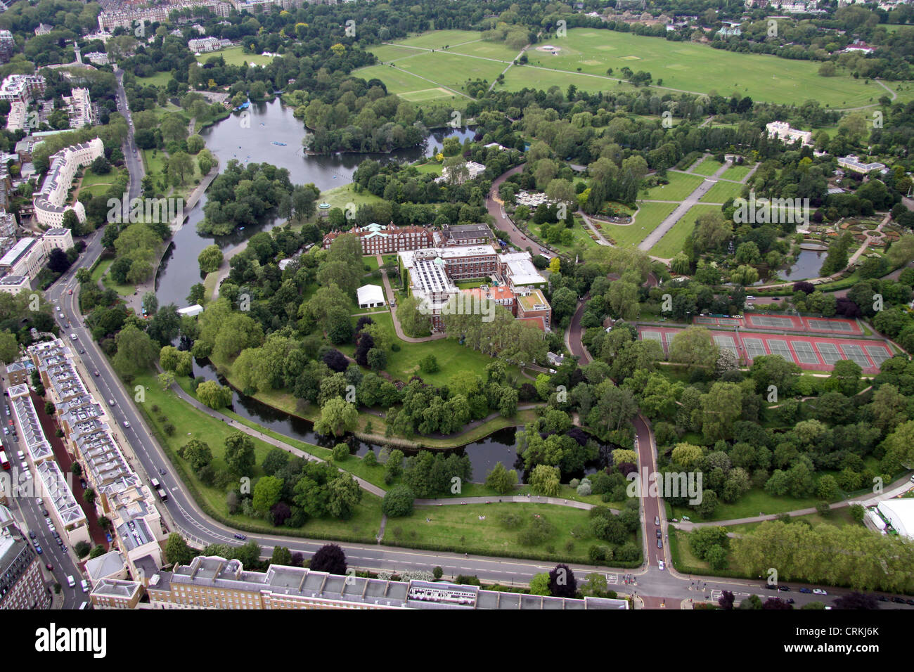 Vista aerea del Regent's Park, London NW1 Foto Stock