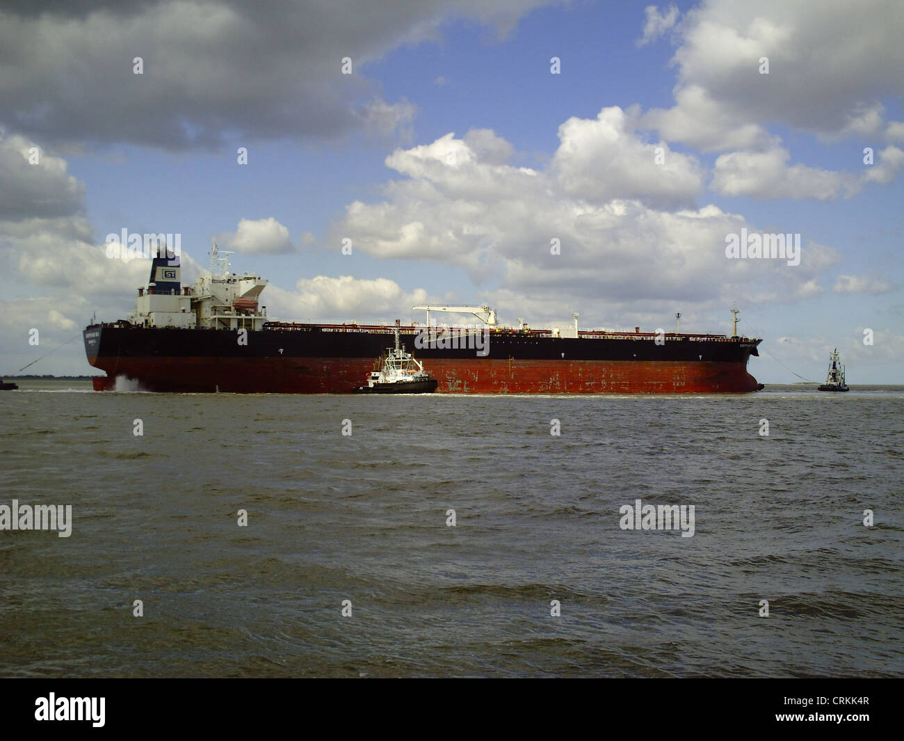La product tanker '''Chemtrans mare''' ha lasciato la nave Kaiserschleuse serratura in Bremerhaven, Tedesco Foto Stock