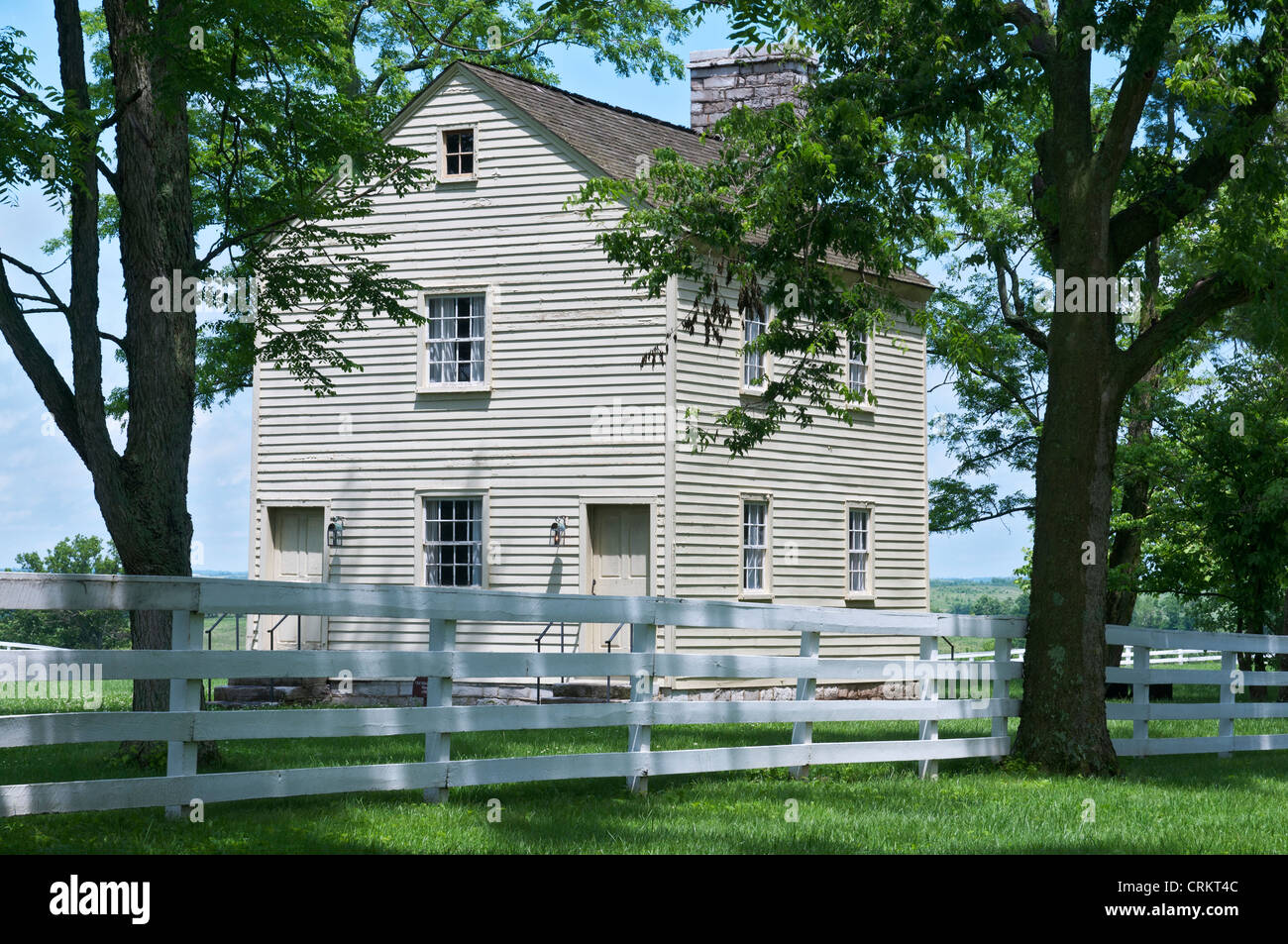 Il Kentucky, Shaker Borgo di Colle Ameno, fondata 1805, America restaurato più grande villaggio dello scuotipaglia Foto Stock