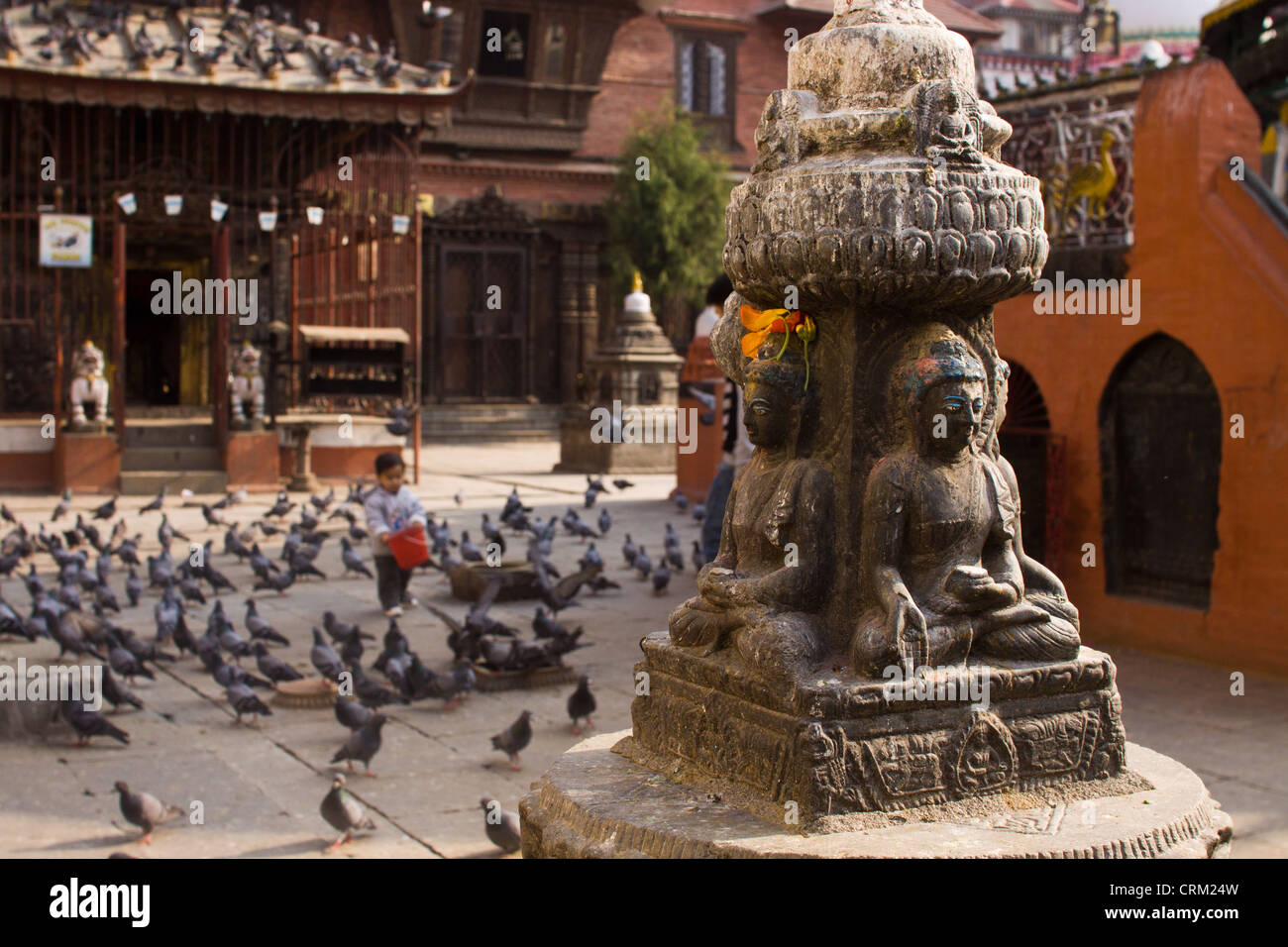 Di Katmandu, tempio complesso. Nella foto in Asia, Nepal, Kathmandu il 30 marzo 2011. (CTK foto/David Tesinsky) Foto Stock