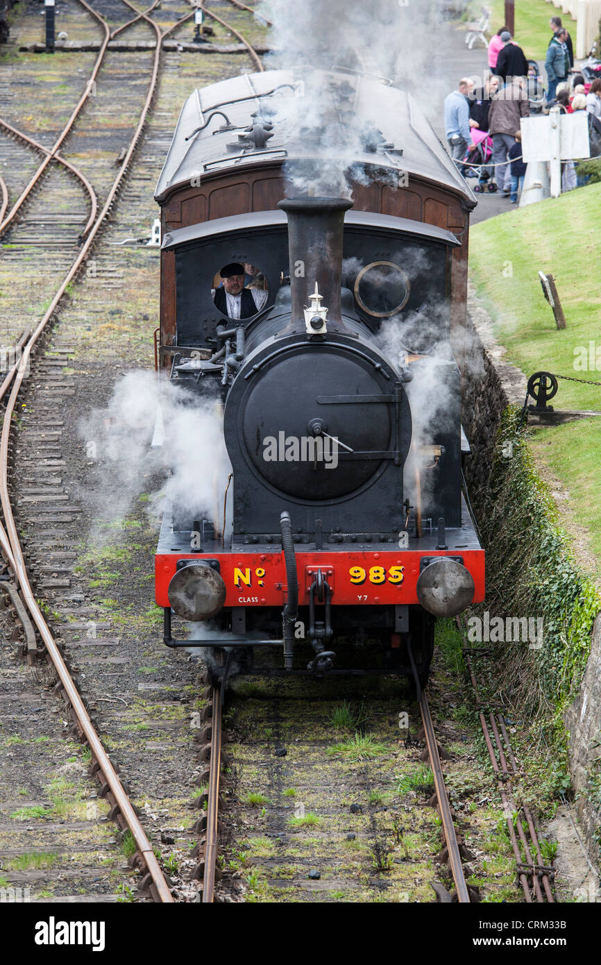 Motore a vapore classe Y& LNER n. 985 (8088), BR 68088, Beamish Open Air Museum, County Durham Foto Stock
