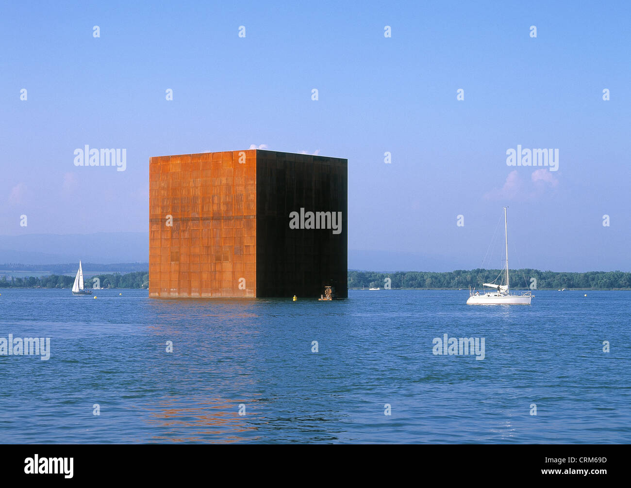 Monolito di architetto Jean Nouvel a Morat Foto Stock