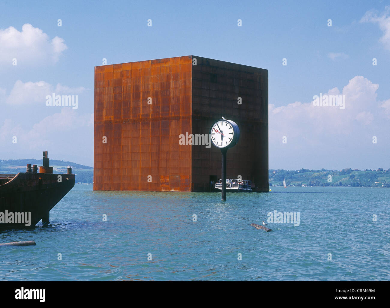 Monolito di architetto Jean Nouvel a Morat Foto Stock