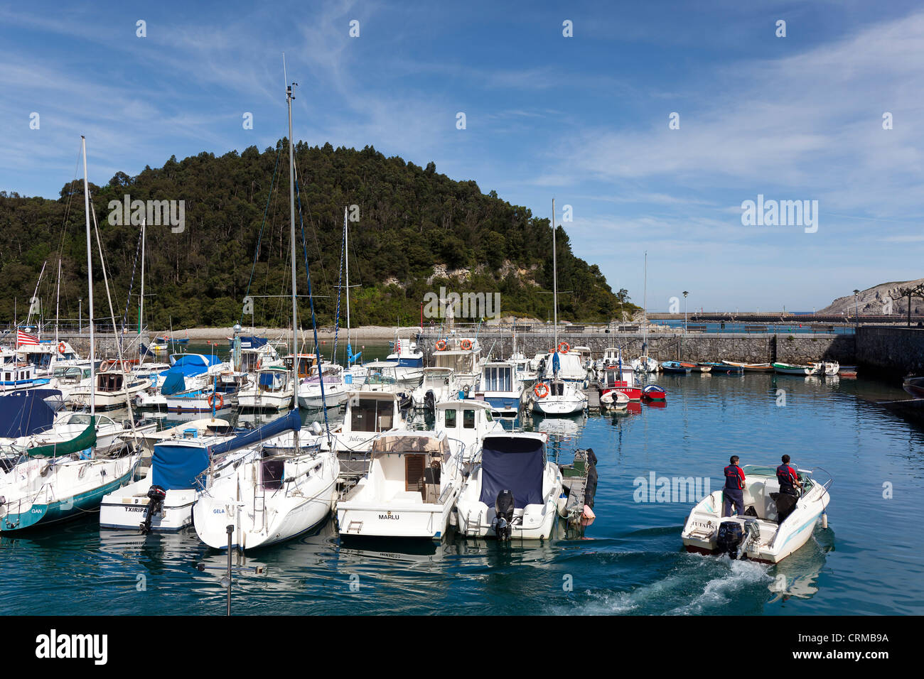 Porto di Malaga, Bizkaia, Pais Vasco, Spagna Foto Stock