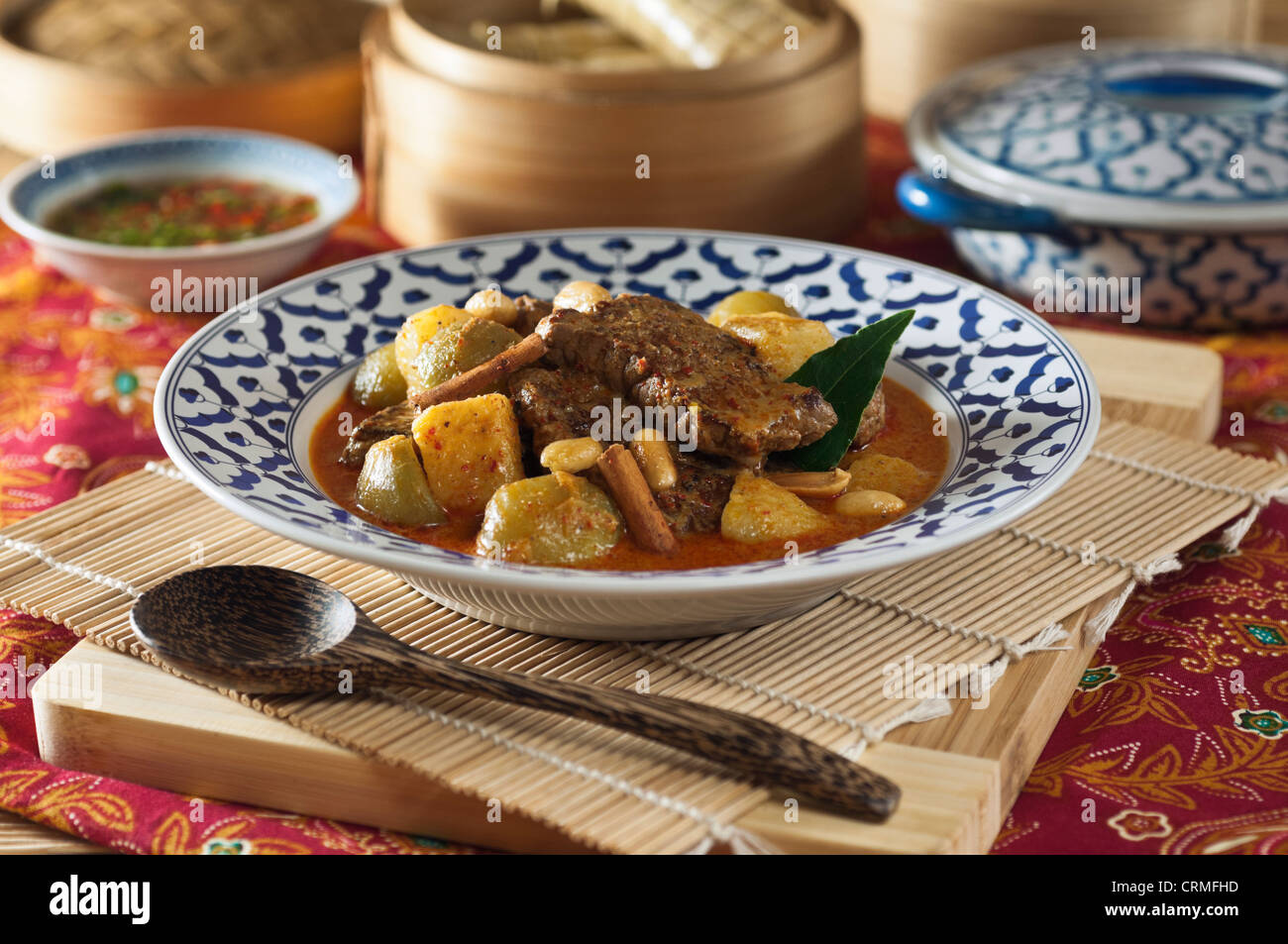 Thai Masaman curry di manzo Foto Stock