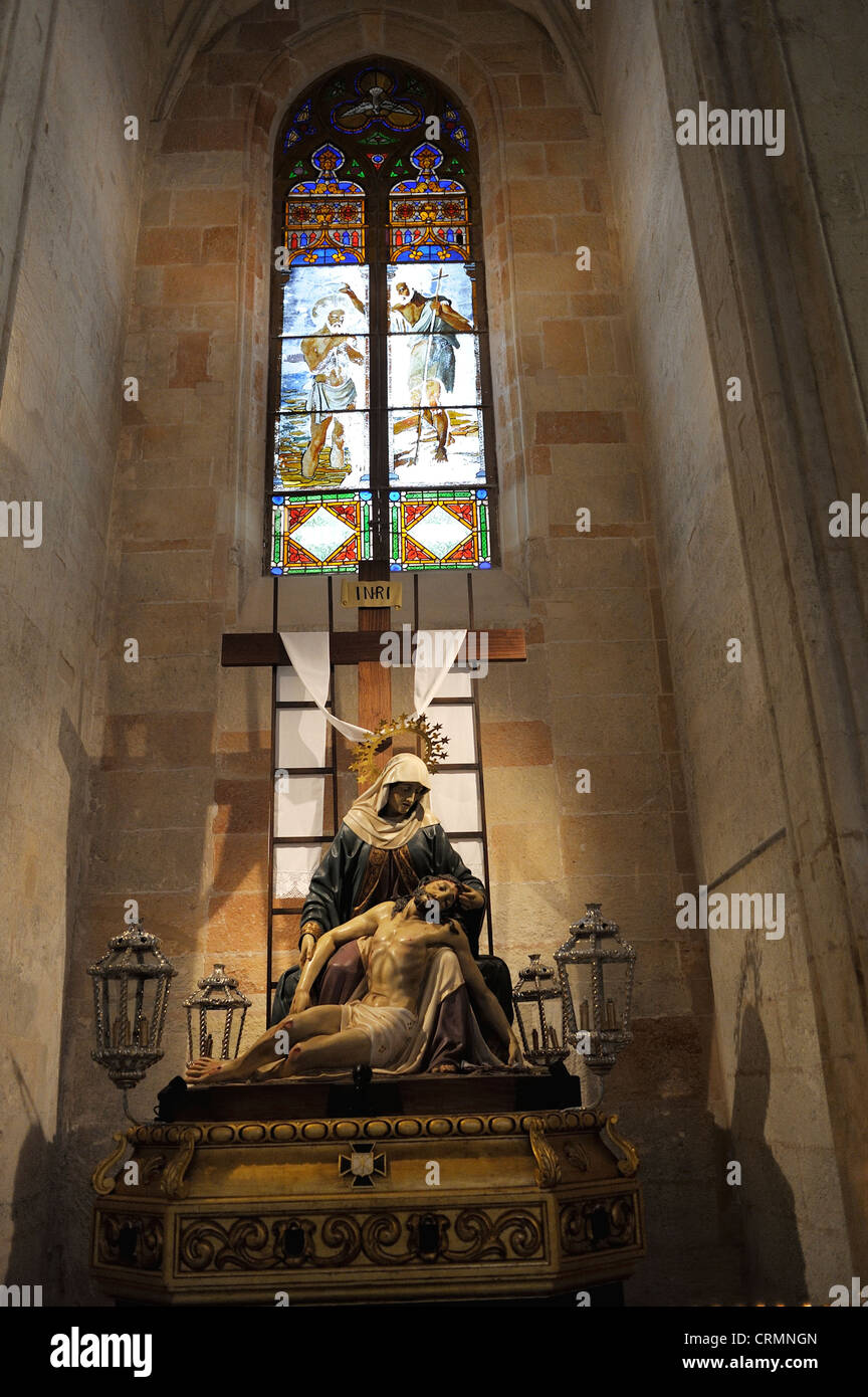La Basilica Cattedrale di Minorca in Ciutadella de Menorca, isole Baleari, Spagna Foto Stock