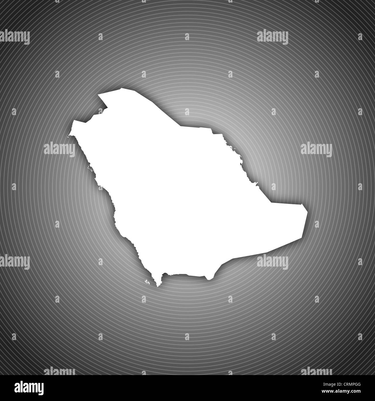 Mappa Politico di Arabia Saudita con le diverse province. Foto Stock