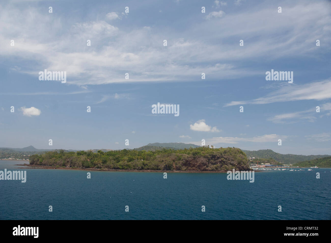 Francese / arcipelago africano. Isola di Mayotte (aka Maore), francese Comore. Remoto Oceano Indiano isola, città di Mamoudzou. Foto Stock