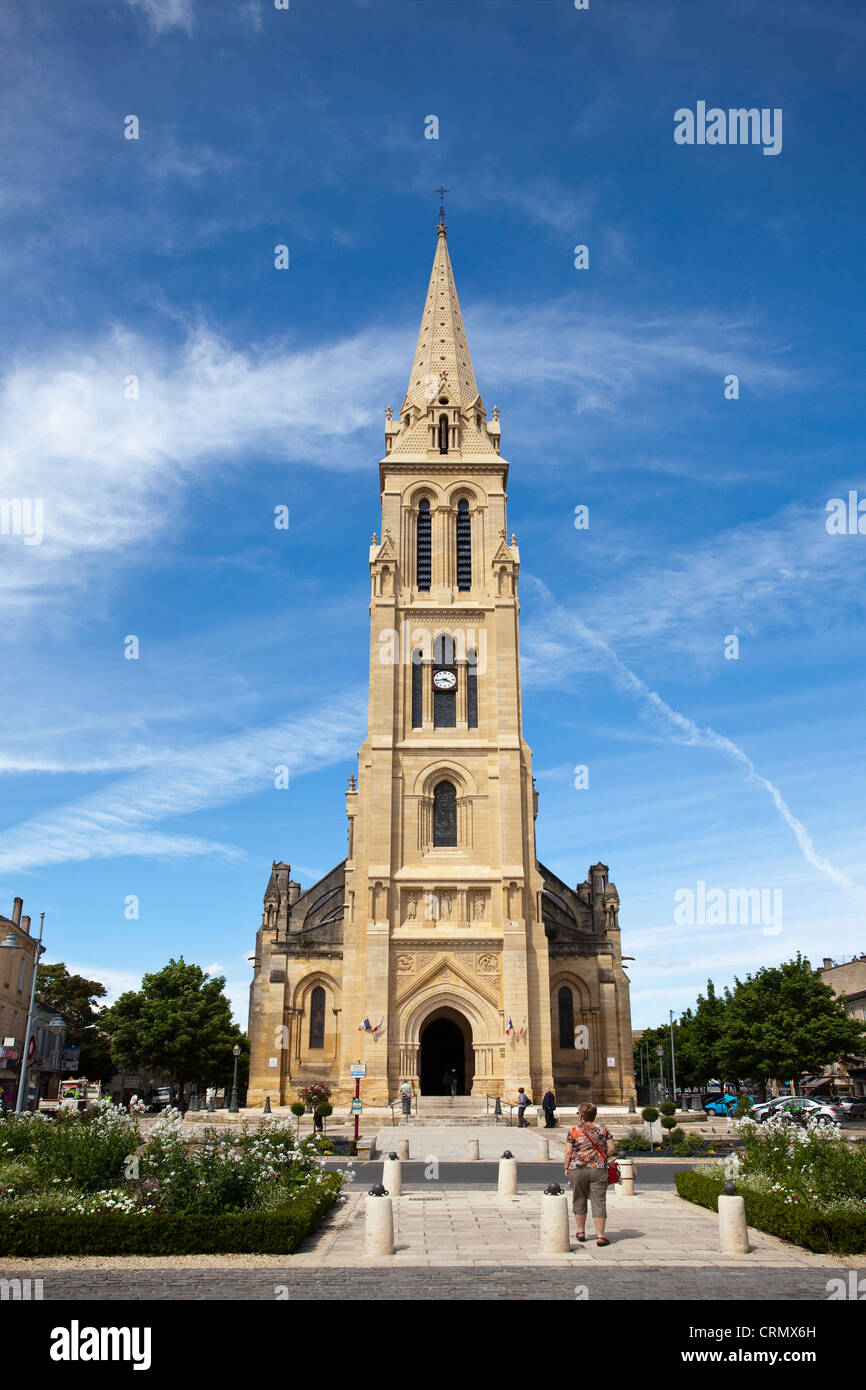Eglise Notre Dame, Bergerac, Dordogne, la Francia, l'Europa. Foto Stock