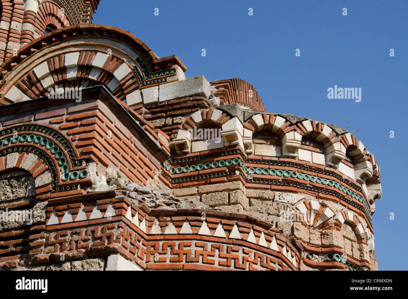 La Bulgaria, Nessebur. Cristo Pantocrator chiesa del XIV secolo. Uno di Bulgaria meglio conservate chiese del Medioevo. UNESCO. Foto Stock