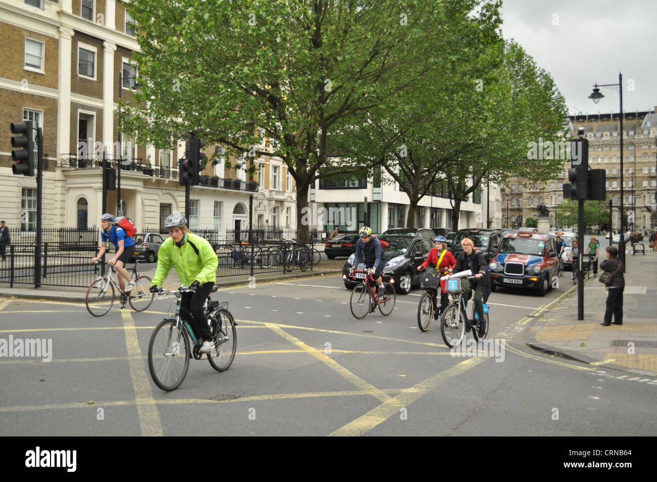 Londra, bicicletta, traffico, bike Foto Stock