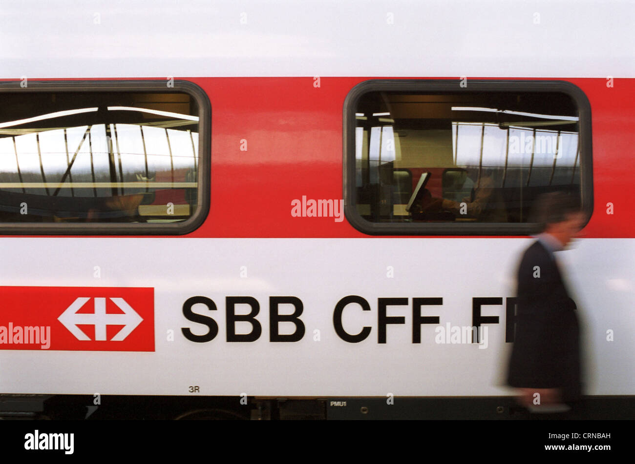 Logo delle ferrovie svizzere immagini e fotografie stock ad alta