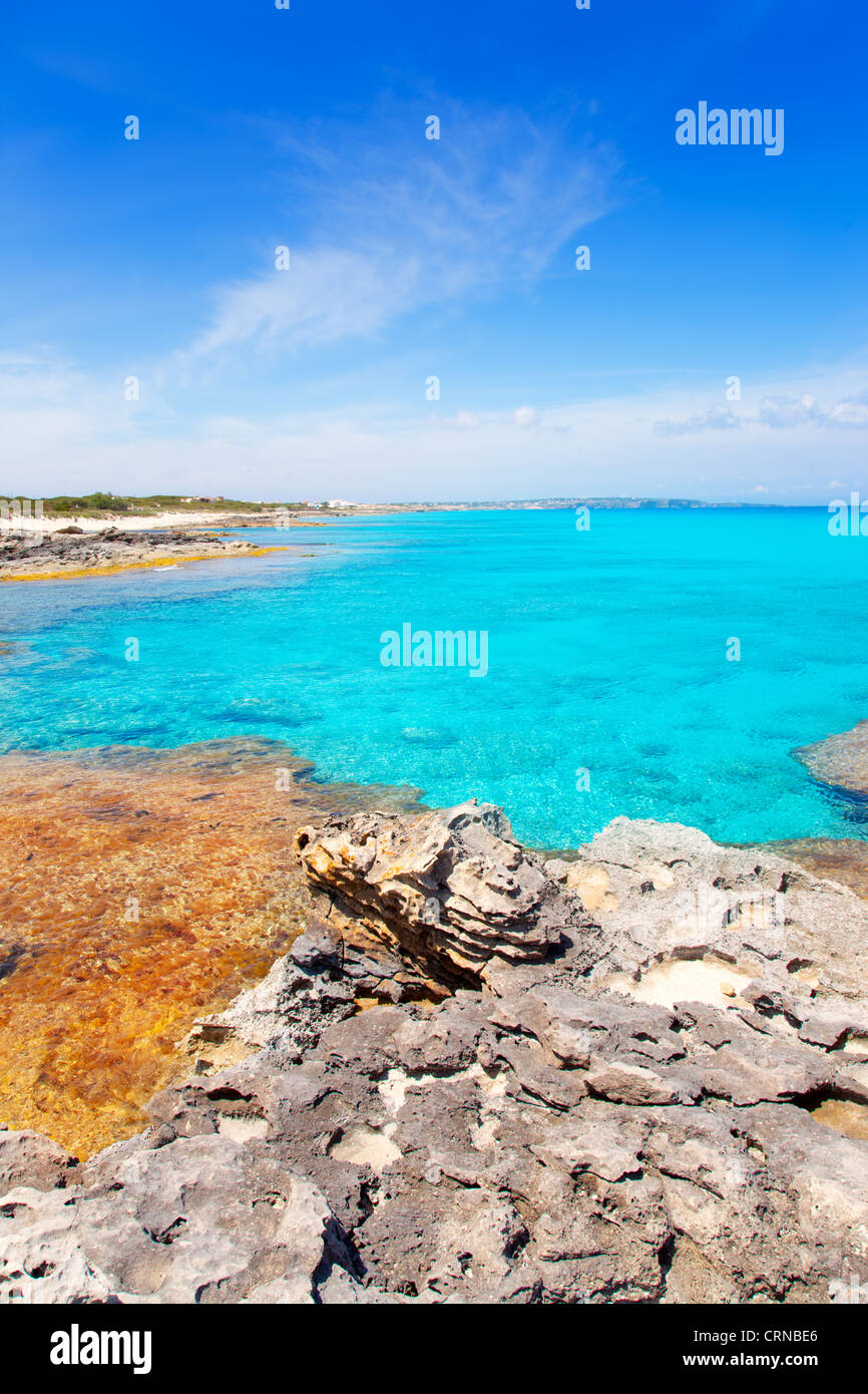 Es Calo de San Agusti in Formentera isole baleari Foto Stock