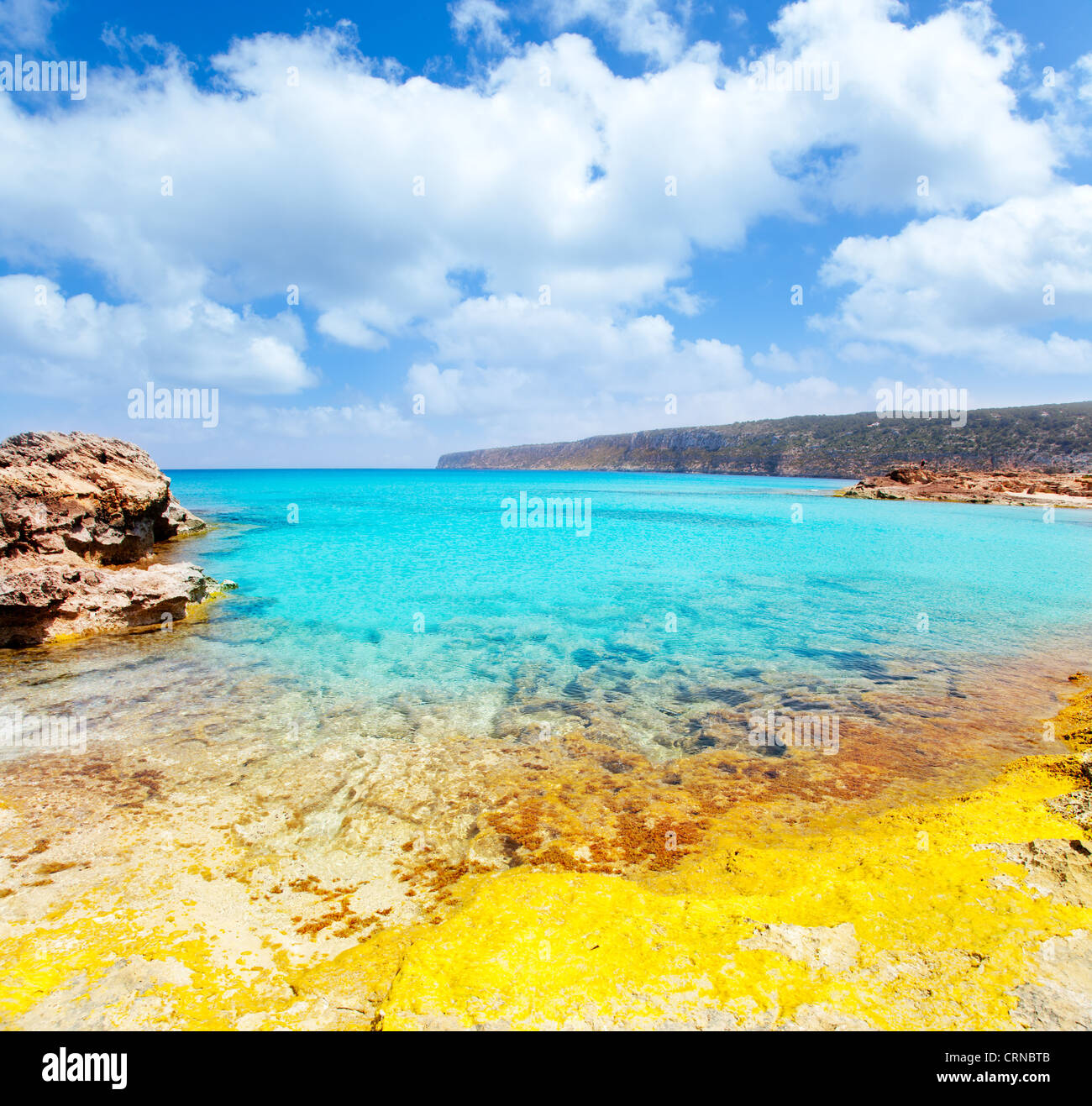 Es Calo de San Agusti in Formentera isole baleari Foto Stock