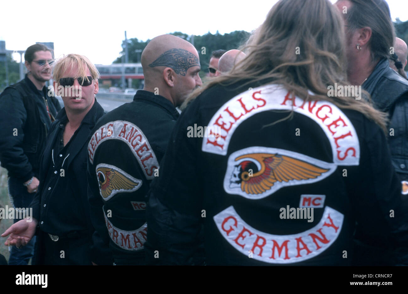 Hells Angels a Berlino Foto Stock