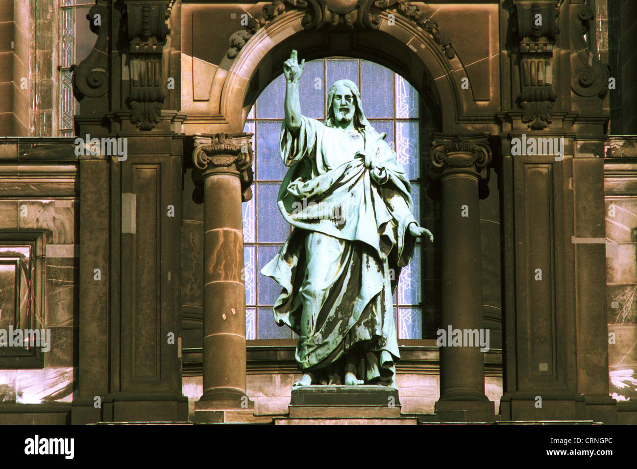 Gesù - la figura della Cattedrale di Berlino, Berlino Foto Stock