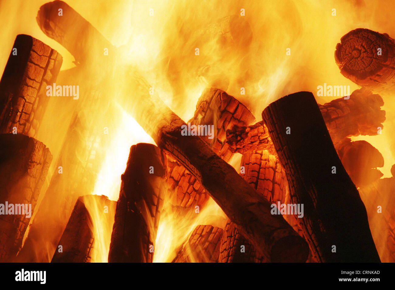 Foto rappresentativa di un incendio Foto Stock