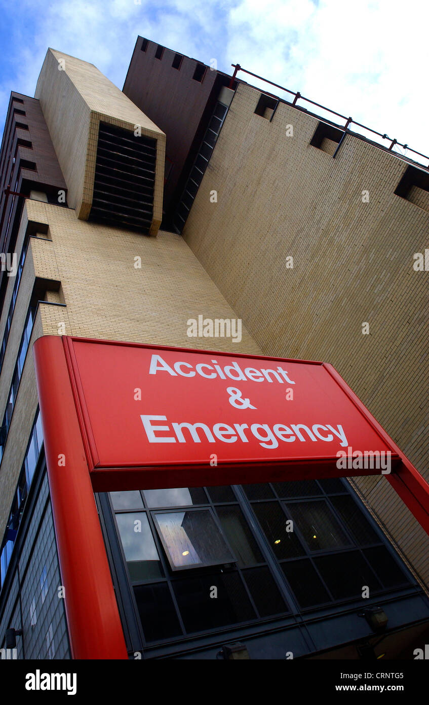 Incidente e segno di emergenza Foto Stock
