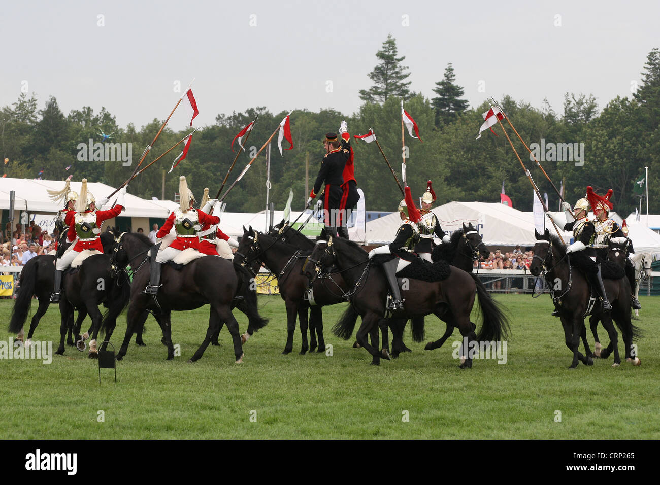 28.6.2012 Royal Norfolk Visualizza,Norwich,Norfolk. La famiglia di cavalleria giro musicale preforma al 2012 Royal Norfolk Visualizza Foto Stock