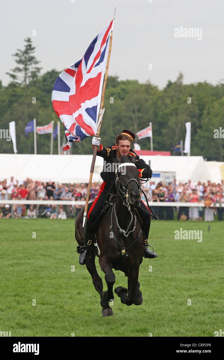 28.6.2012 Royal Norfolk Visualizza,Norwich,Norfolk. La famiglia di cavalleria giro musicale preforma al 2012 Royal Norfolk Visualizza Foto Stock