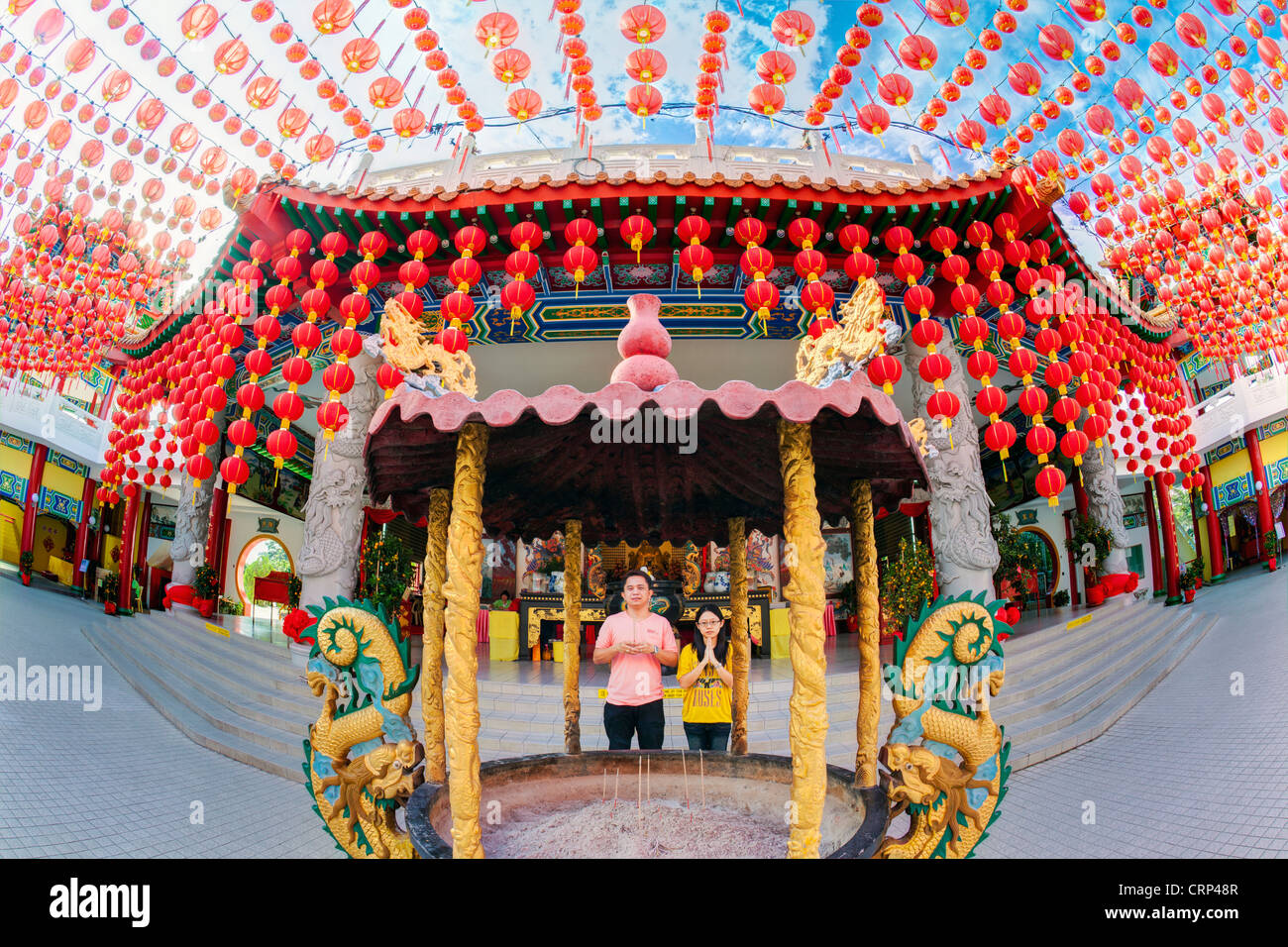 Thean Hou tempio Cinese, Kuala Lumpur, Malesia, Asia sud-orientale, Asia Foto Stock