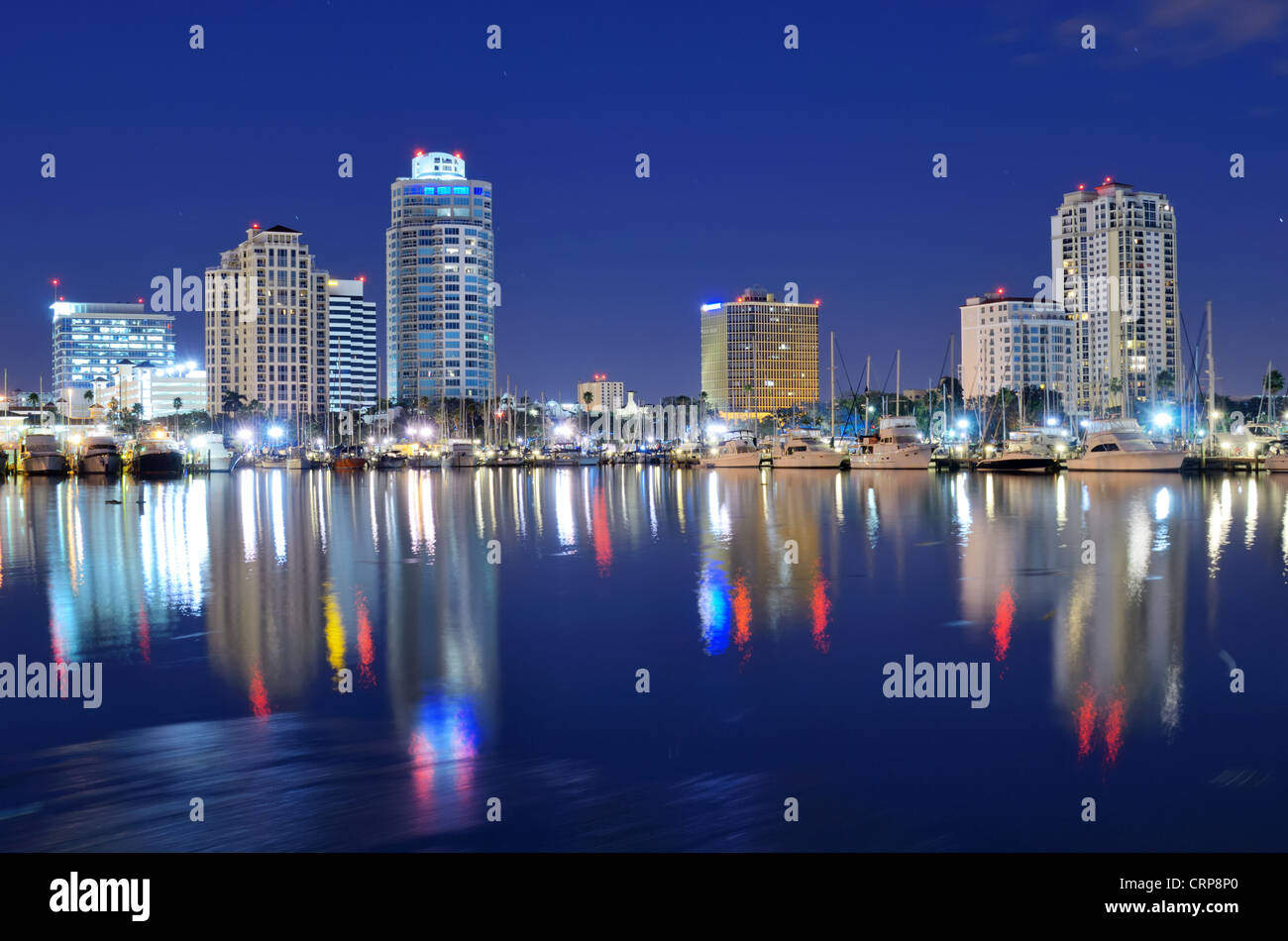 Skyline di San Pietroburgo, Florida Foto Stock