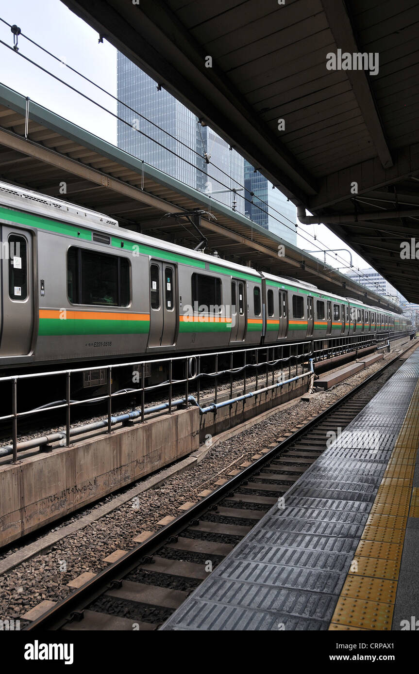 Yanamote treno linea Tokyo Giappone Foto Stock