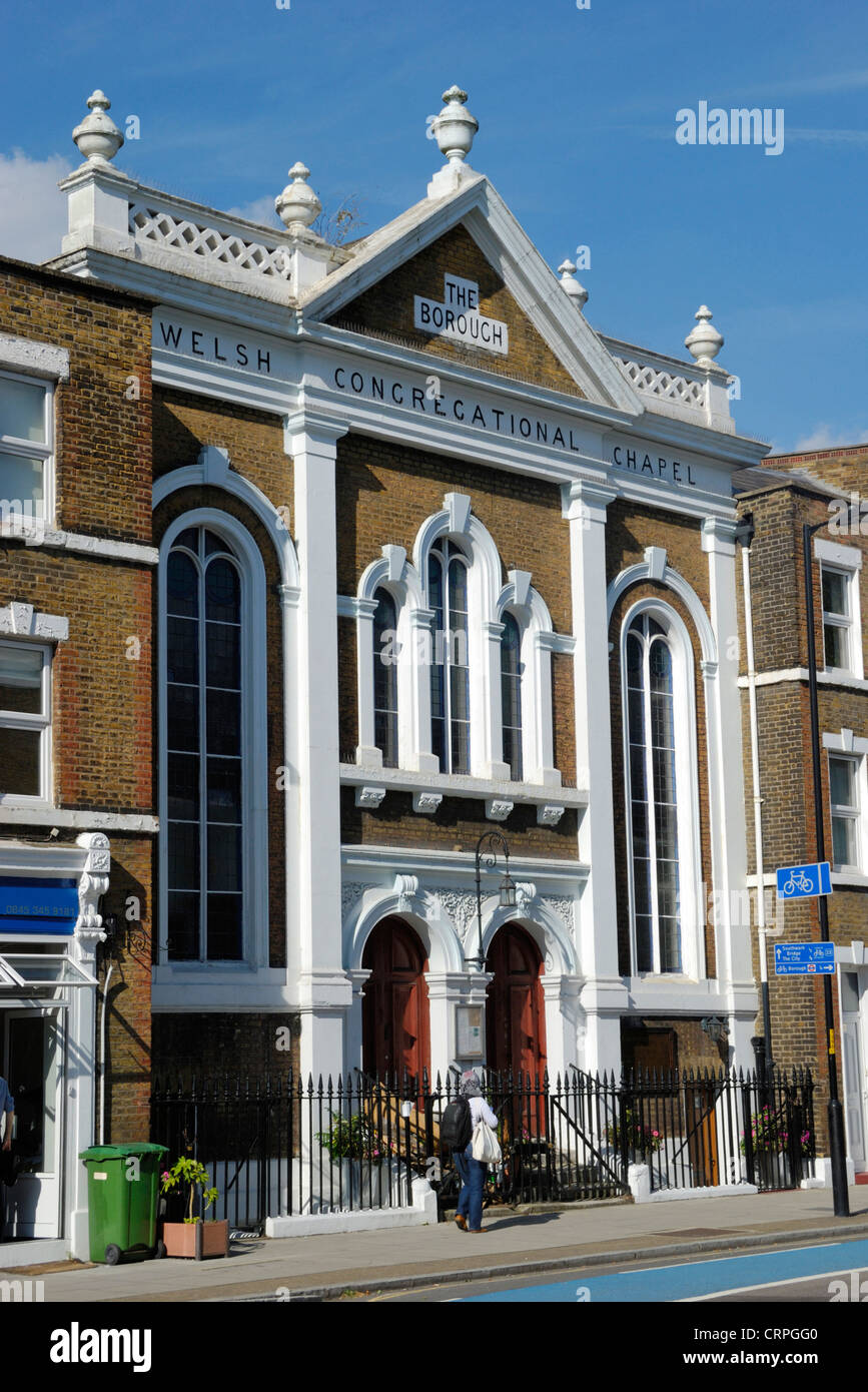 Il Borough gallese cappella congregazionale a Southwark Bridge Road. Foto Stock