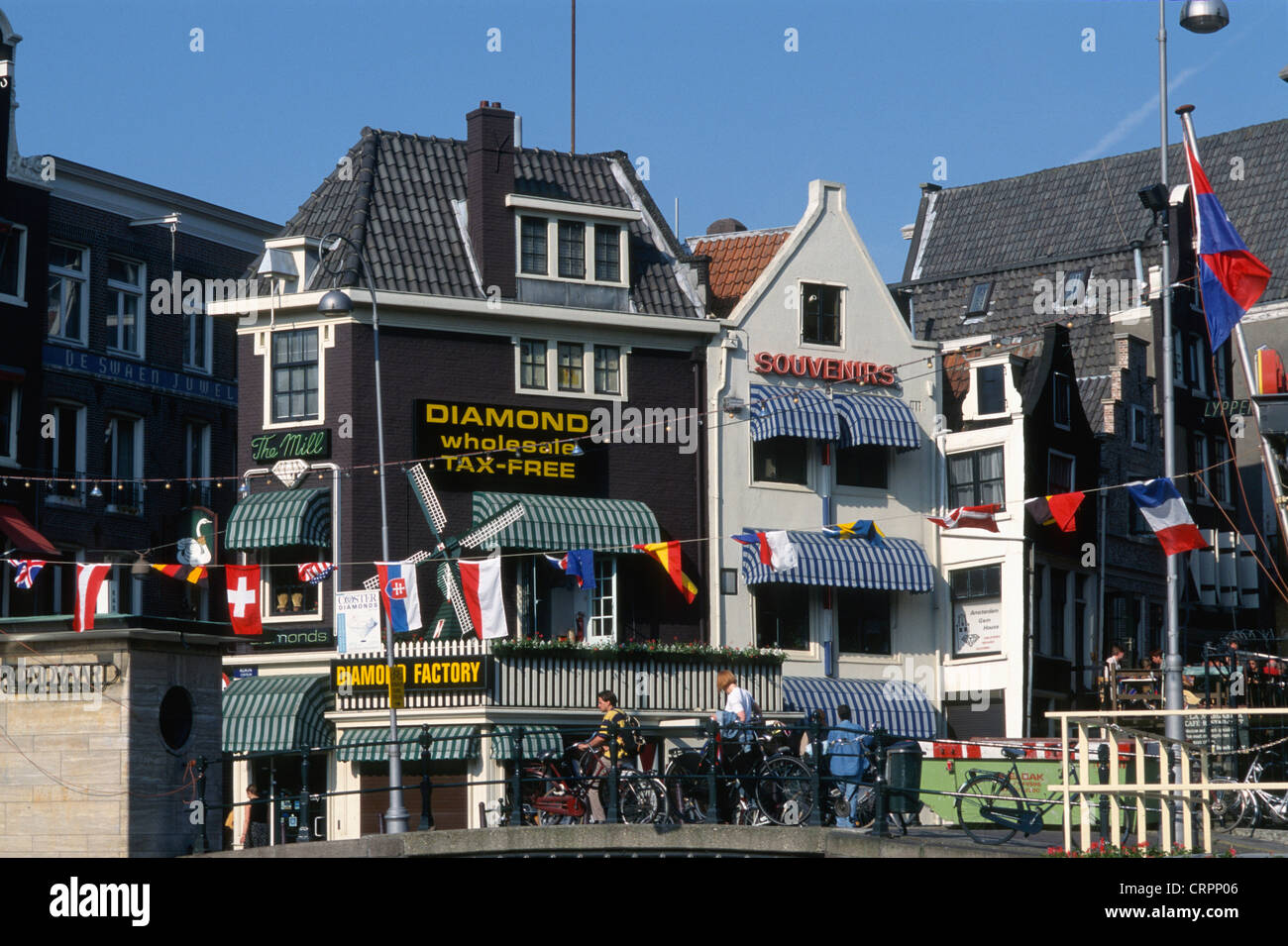 Paesi Bassi, Amsterdam, Diamond shop, scene di strada, Foto Stock