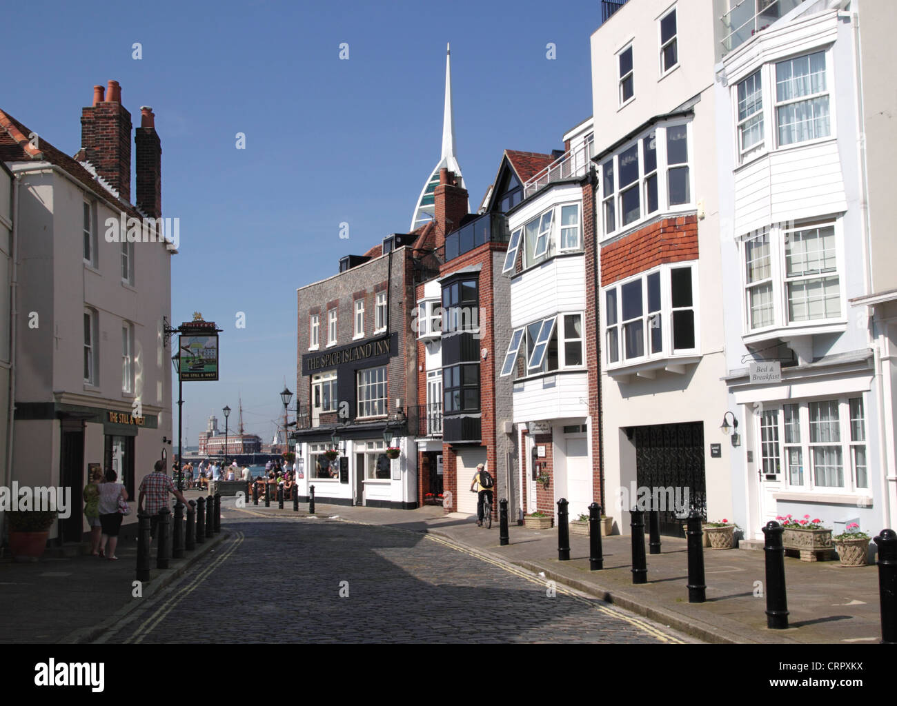 Broad Street Old Portsmouth Hampshire Foto Stock