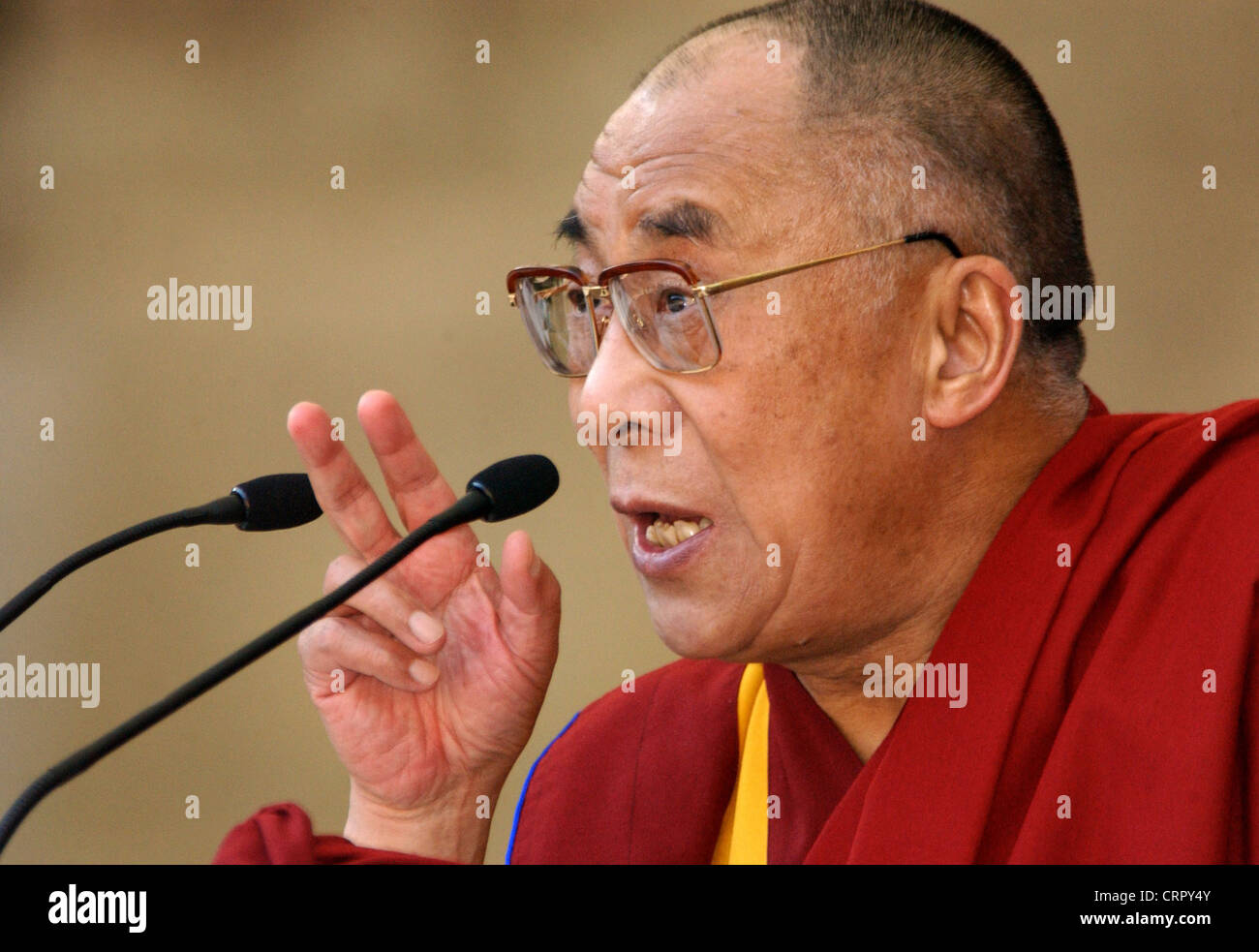 Il Dalai Lama al Congresso Chiesa a Berlino Foto Stock