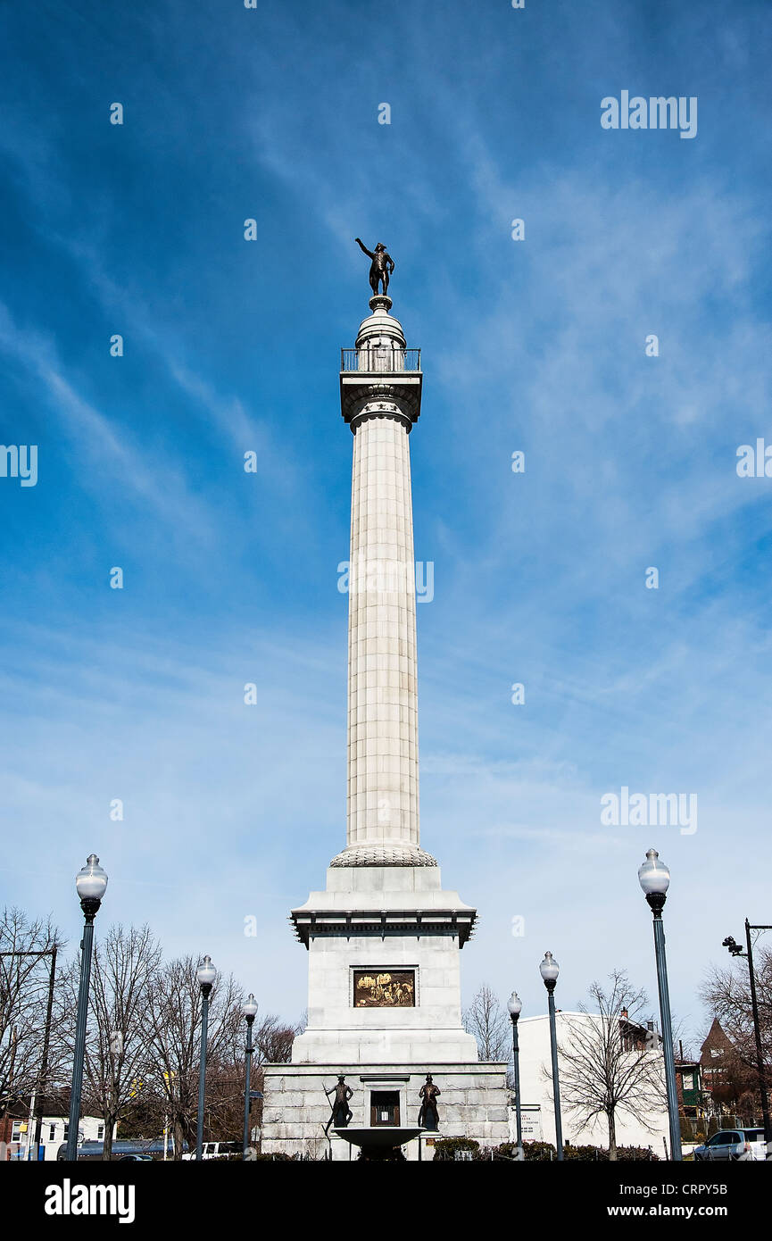Trenton battaglia monumento, la guerra rivoluzionaria americana, Trenton, new jersey Foto Stock