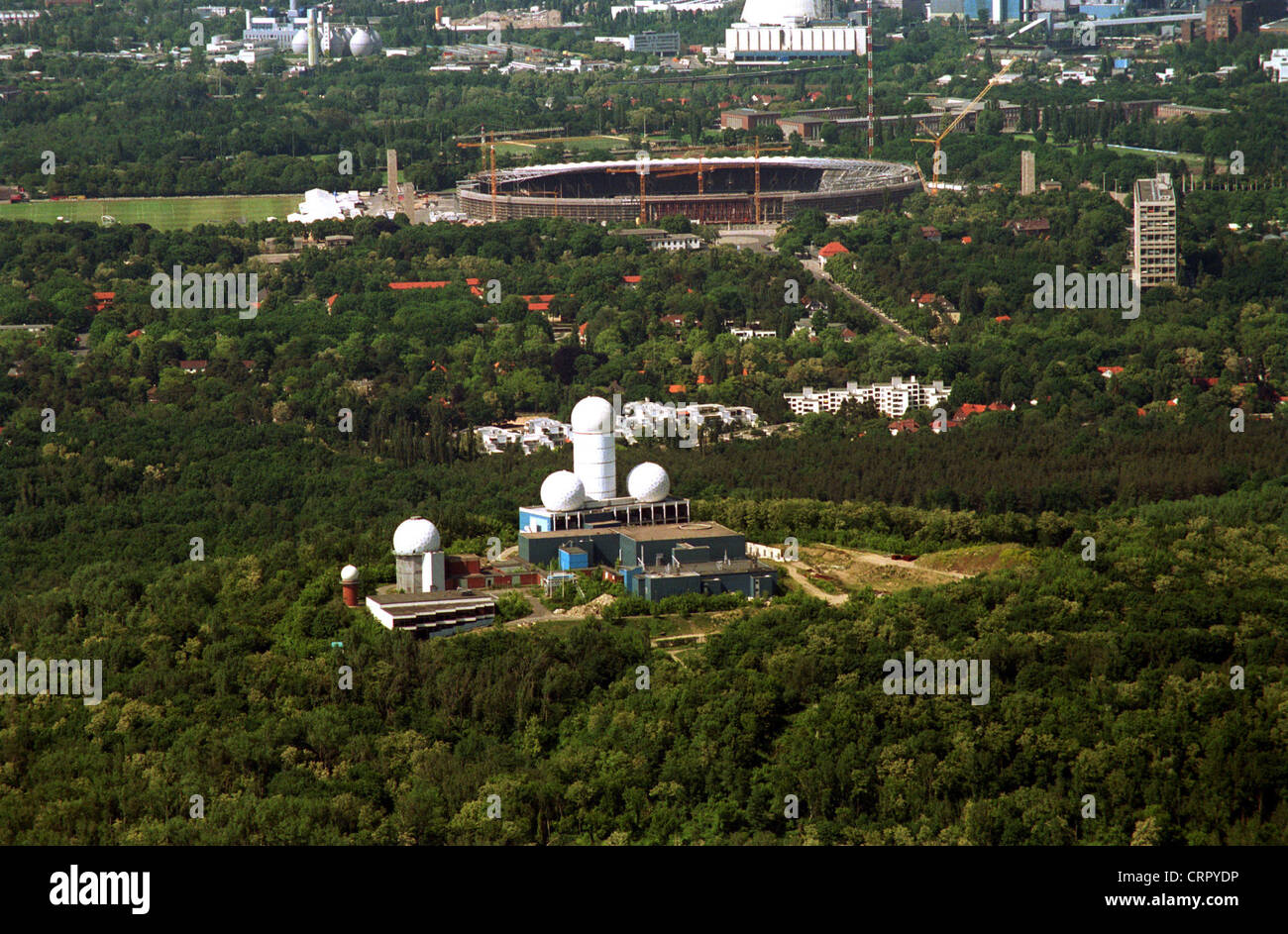 Lo Stadio Olimpico di Berlino, antenna Foto Stock