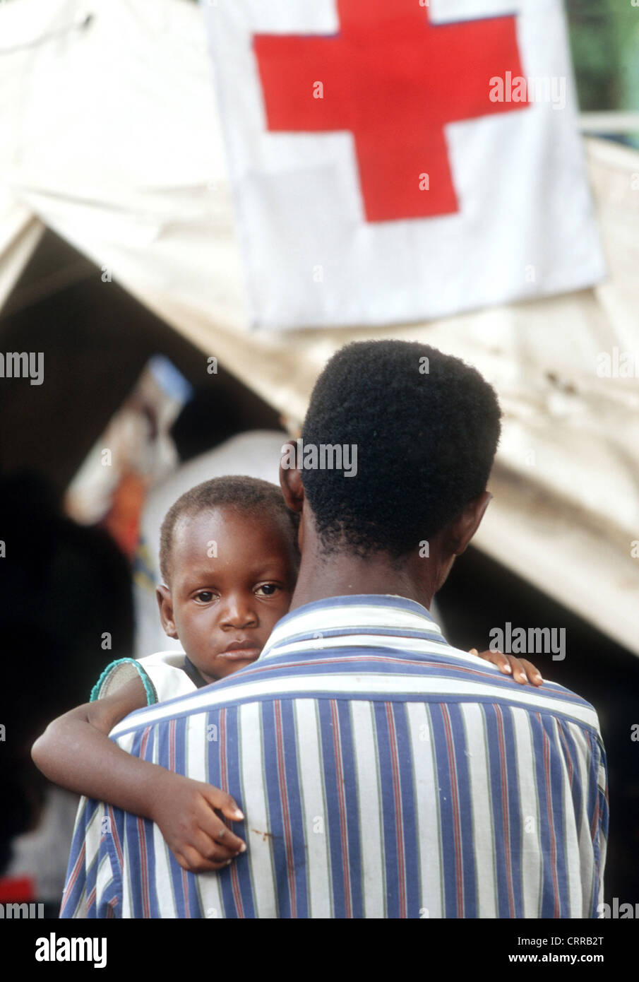 Liberia, rifugiati provenienti dalla regione della Contea Bomi Foto Stock